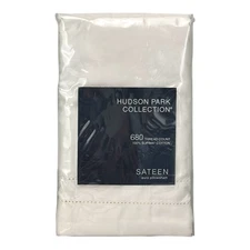 Hudson Park 680 Thread Count Cotton Sateen EURO Sham VANILLA SKY - $115