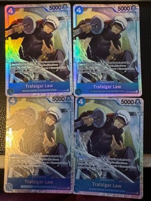 Trafalgar Law ST17-002 SR Blue Dolflamingo ST17 One Piece Card playset of 4 