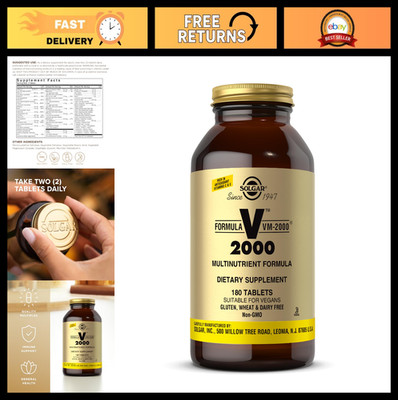 Multinutrient Formula VM 2000 - 180 Count Dietary Supplement for Energy & Wellne