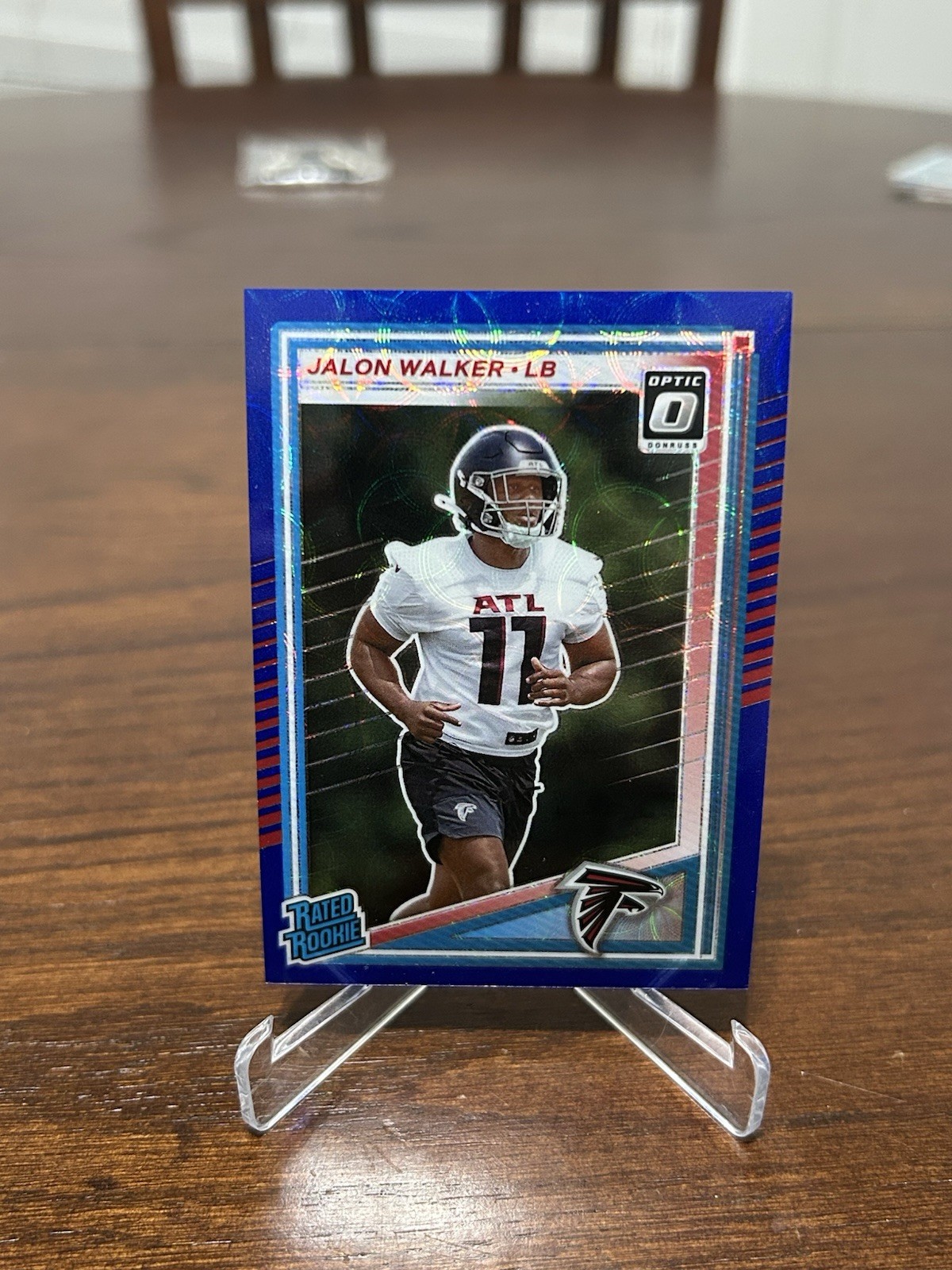 Jalon Walker Rookie 2025 Donruss Optic Blue Scope Prizm Rated Rookie
