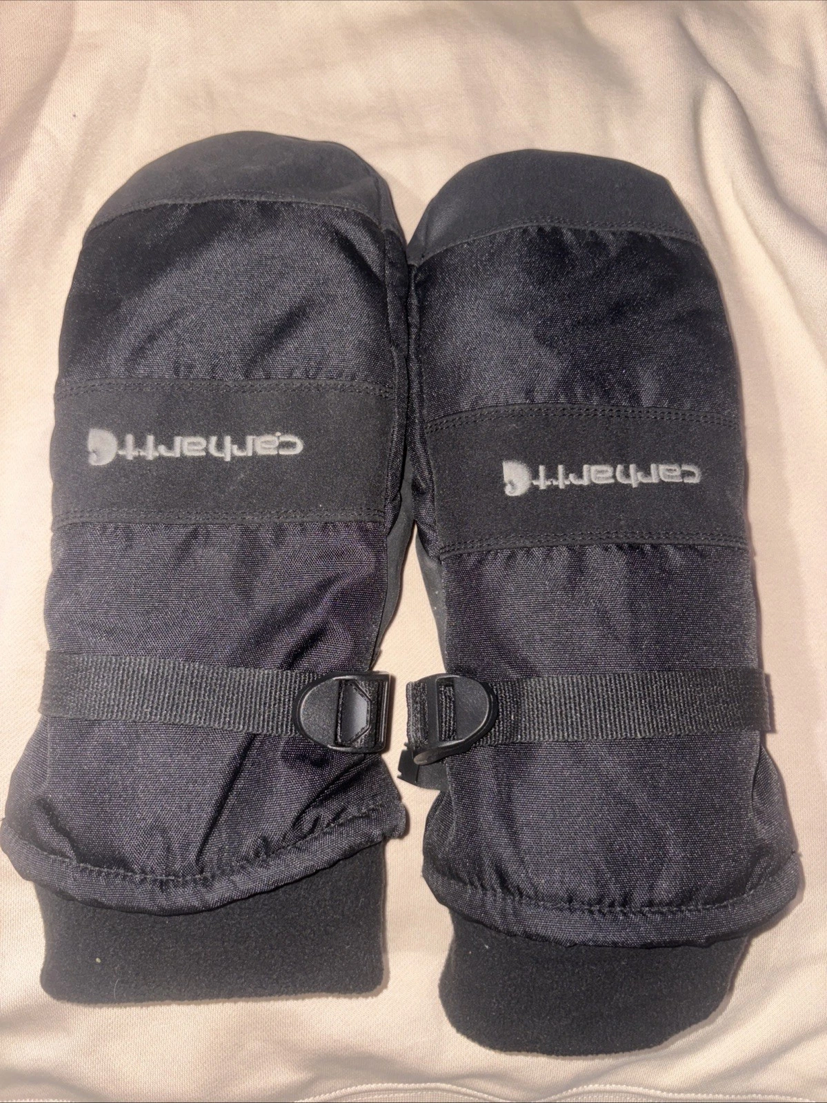 Carhartt Waterproof Insulated Mittens Gloves Mittens Black Straps A616 X-Large