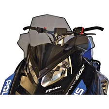 Powermadd Cobra Windshield - 16.5" - Low - Smoke - for Polaris 11821
