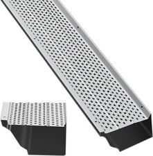 Gutter Guard 5 in Wide 104 ft Length Cover Mesh Leaf Debris Protection Cover