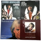 JUSTIN HAYWARD LOT OF  7" SINGLE 45 VINYL RECORD HEART OF STEEL MIKE BATT