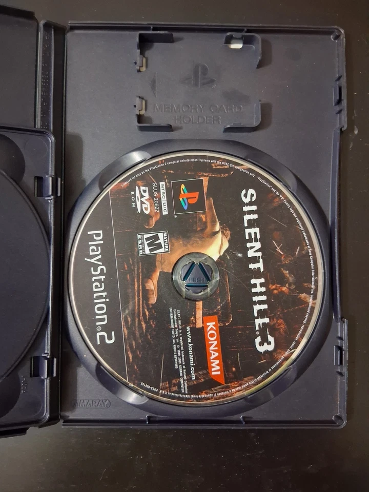 Silent Hill 3 (Playstation 2, 2003) copia auténtica probada con banda sonora sin manual Foto 4 de 4
