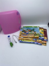 Leap Frog TAG Reader Pen 12 Books Purple Case and Pen With 2 Charging Cables