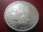 1881-S MORGAN 90% SILVER DOLLAR IN UNC/MS+++LUSTROUS COND.-A BEAUTIFUL ANTIQUE!
