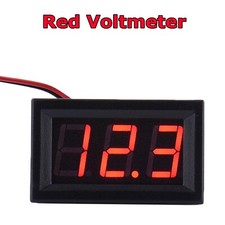 Led 12v 24v Digital Display Voltmeter Car Motorcycle Voltage Gauge Panel Meter