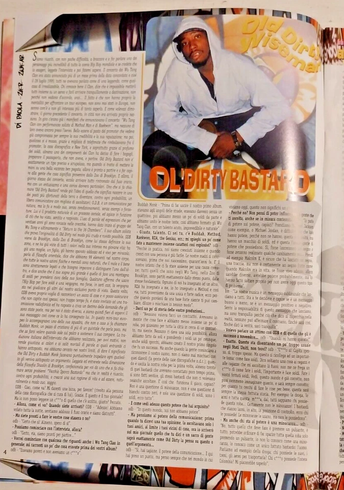 Aelle Magazine n°13 Settembre/Ottobre 1995 rivista rap graffiti hip-hop italiano - Immagine 4 di 4