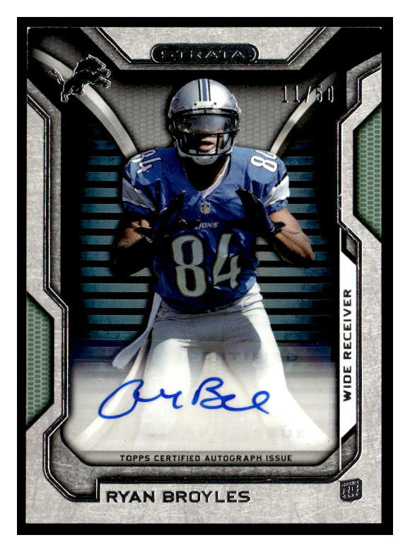 2012 Topps Strata (Hobby) #RA-RB Ryan Broyles Rookie Autographs