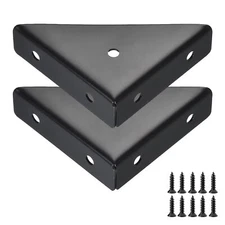 2 Pack Bed Corner Support Shelf Brackets Hidden Triangular Bracket Fastener C...