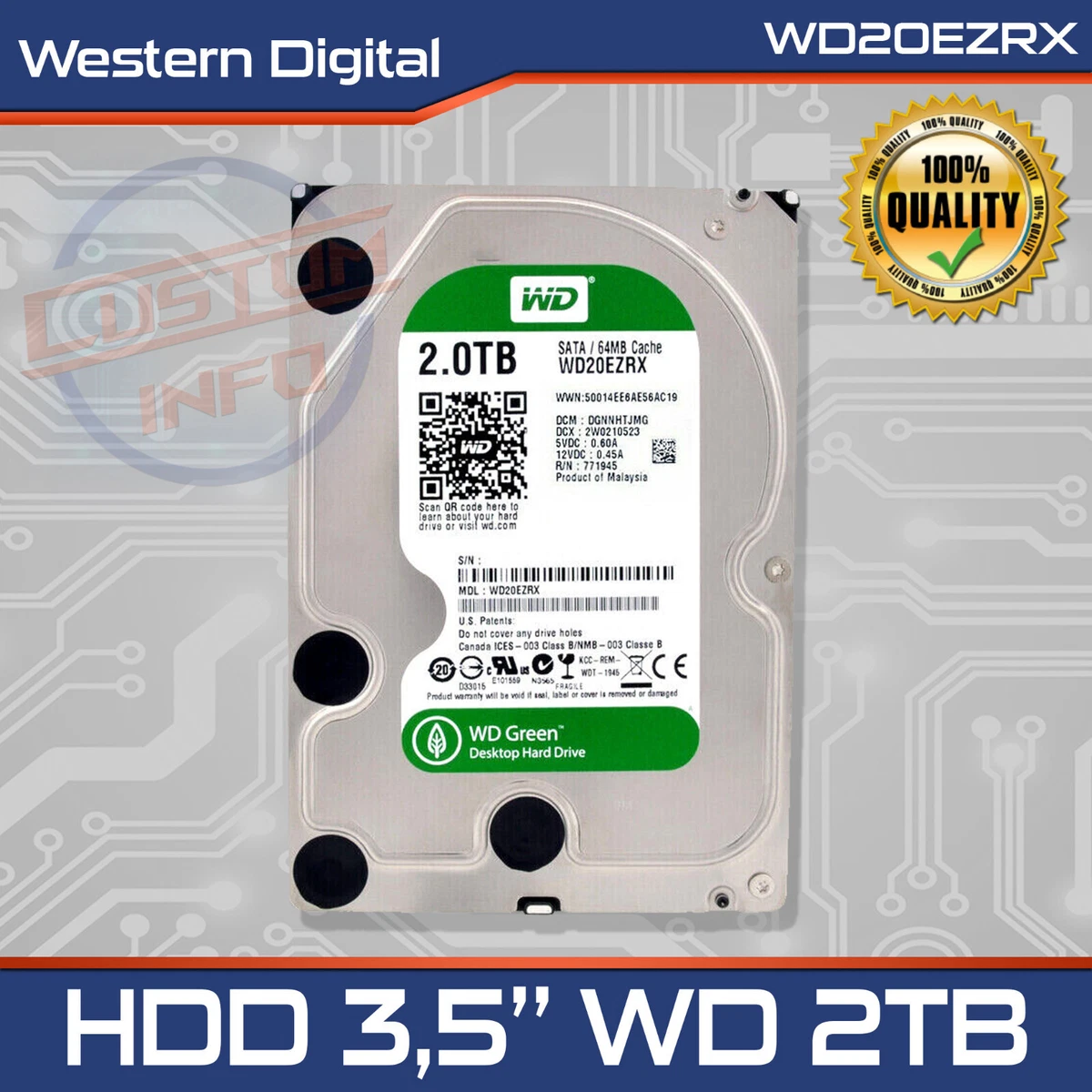 Western Digital Green 2TB SATA 3.5