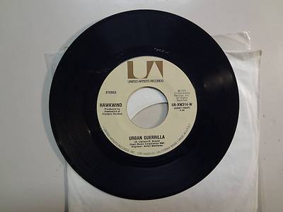 HAWKWIND:Urban Guerrilla-Brainbox Pollution-U.S. 7'' 73 United Artists XW314Stock