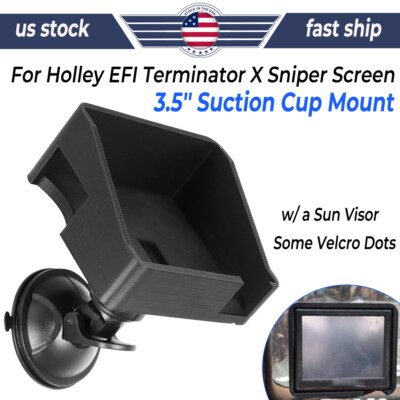 3.5'' For Holley EFI Terminator X Sniper Screen Suction Cup Mount w/ Sun Visor