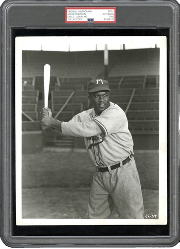 Jackie Robinson 1950 Dodgers Type 1 Original Photo PSA/DNA *Posed