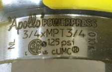 Apollo Pwr7482090 Power Press Adapter 34xmpt34 404g Pipe 125psi Plumbing
