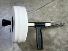 50-FT Heavy Duty Hand Crank Steel Drum Drain Auger Snake Pistol Grip 1/4" cable — photo 3