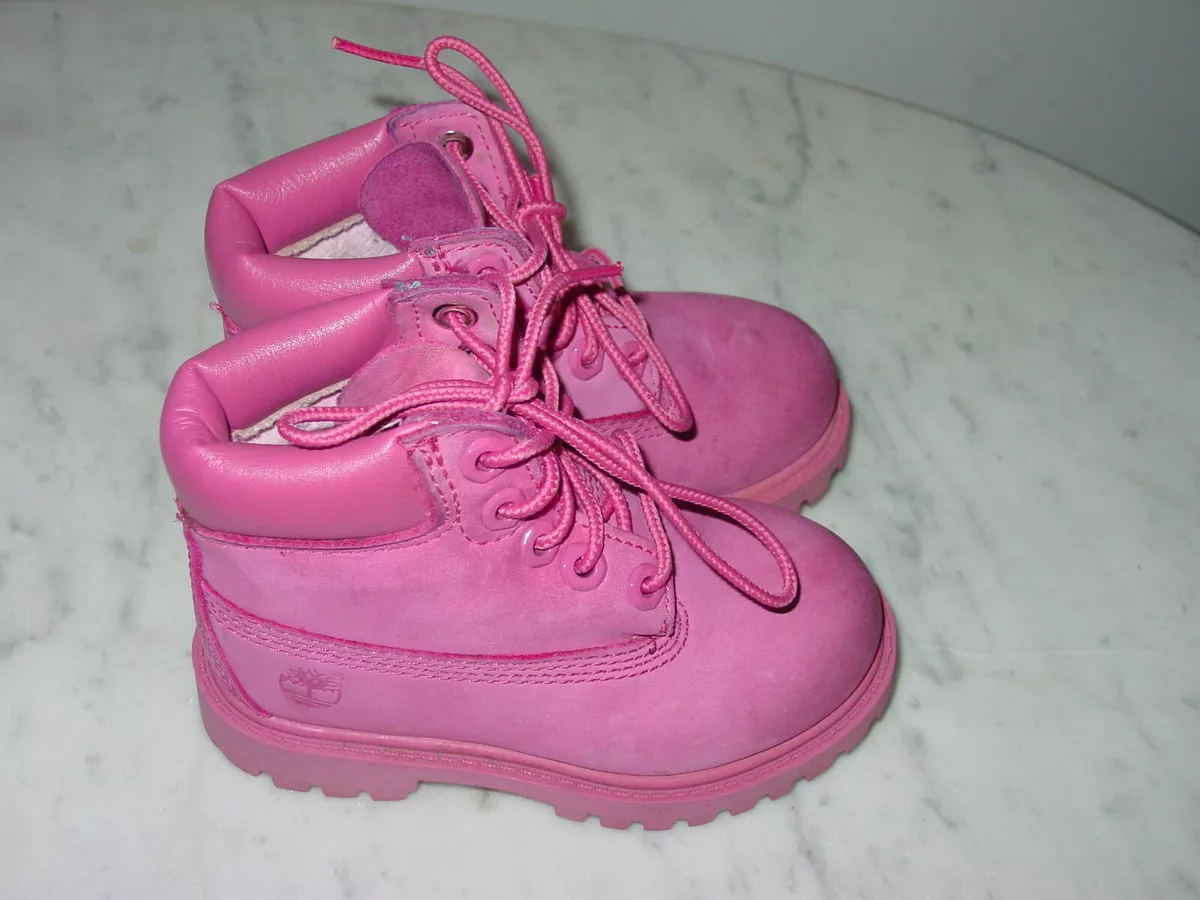 Timberland 6 Inch Hot Pink Wateproof Toddler Size 7C | eBay