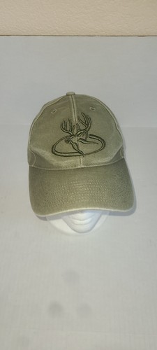 Primos Mütze Cap verstellbarer Riemen hinten grün Canvas Look Muster