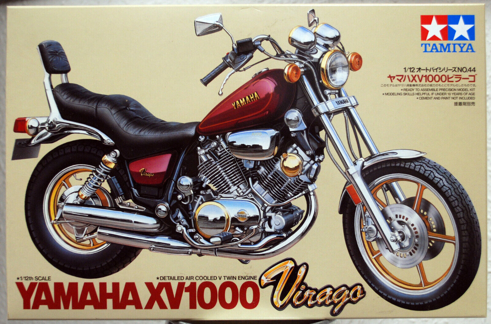 TAMIYA Yamaha 300014044 XV1000 Virago Motorradmodell Bausatz 1:12, Mittel - Bild 2