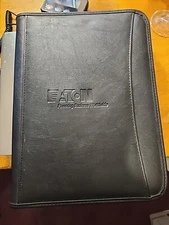 Leed's Black Zip Around Binder - Eaton