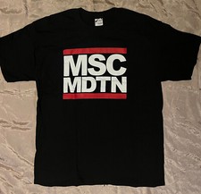 ORIGINAL 2011 MUSIC MIDTOWN RUN DMC LOGO BLACK CONCERT SHIRT MINT LG  BlackKeys