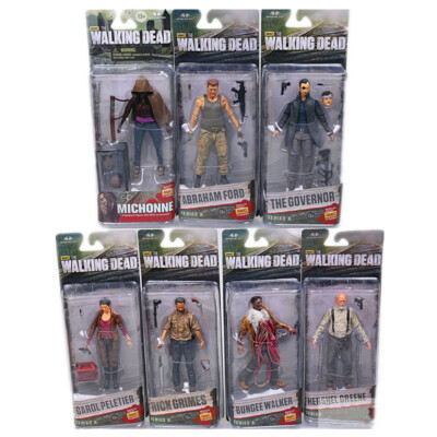 The Walking Dead 5'' Action Figure Rick Carol Hershel Abraham McFarlane Toys