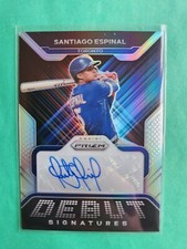 2023 Prizm Santiago Espinal Debut Signatures Silver!