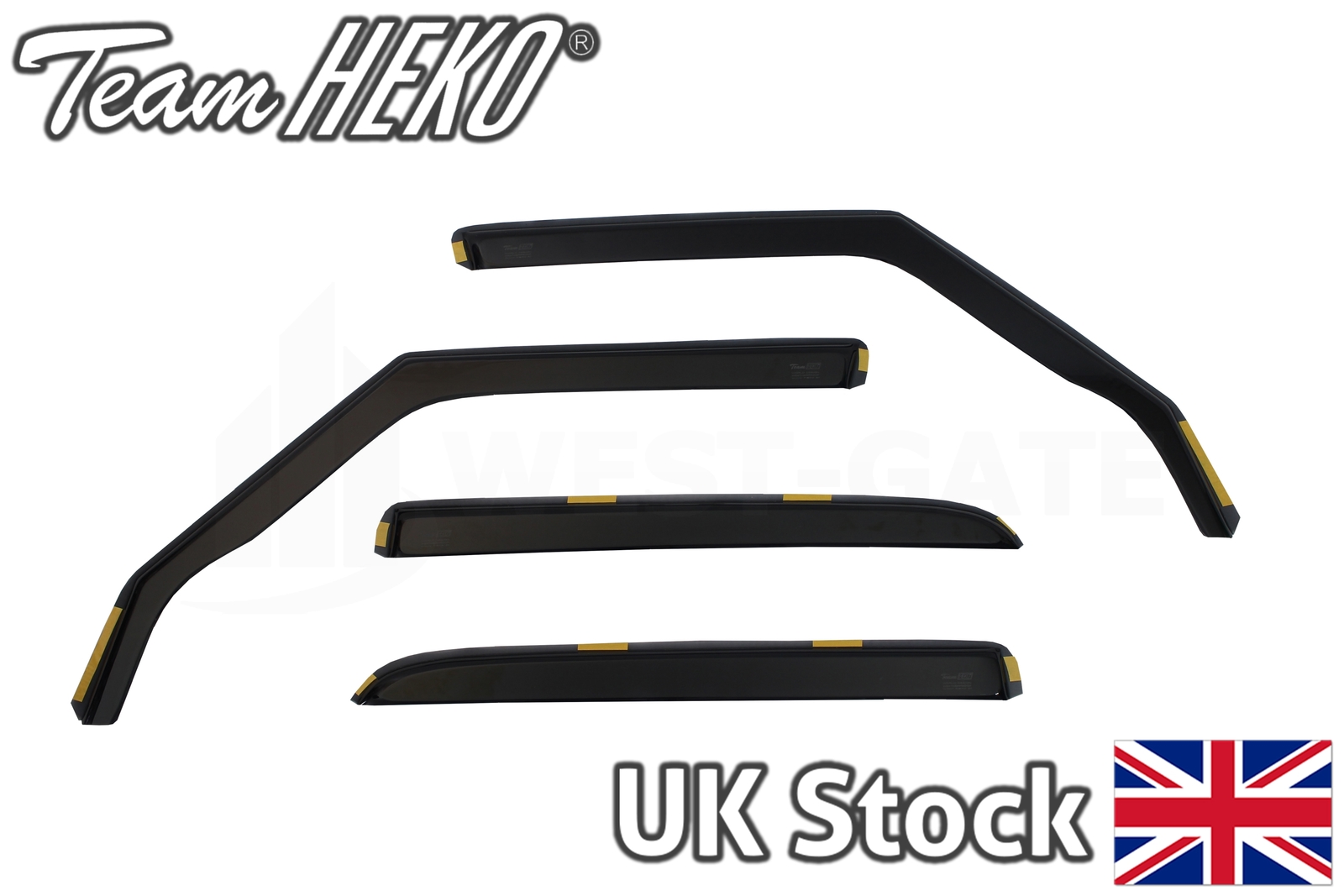 HEKO wind deflectors FULL 4pieces set MINI COOPER COUNTRYMAN mk1 SUV