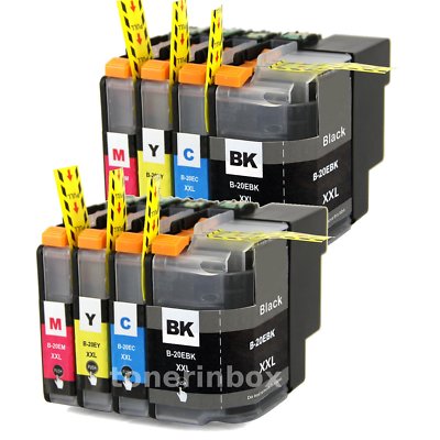 8pk LC20E LC-20E XXL ink cartridge For Bro MFC-J5920DW MFC-J775DW MFC-J985DW