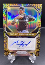 2021 Prizm MIGUEL YAJURE SNAKESKIN PRIZM SSP /35 ROOKIE AUTO! PIRATES GIANTS📈