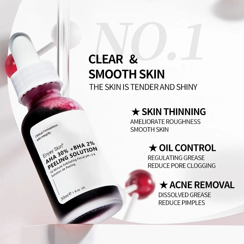 30% Fruit Acid Serum Brightening Exfoliating Repairing Salicylic Acid Acne Serum - Image 3 of 4