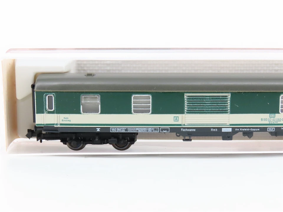 N Scale Fleischmann 8101 DB German Baggage Passenger Car #050-7 - Image 2 of 4