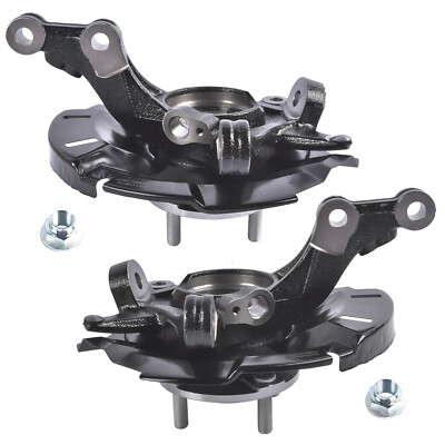 2x Front Steering Knuckles Left & Right for Hyundai Accent Dodge Attitude 1.6L