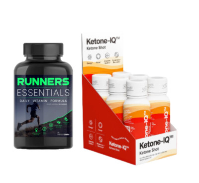 Runners Essentials Daily Vitamin Formula + Ketone-IQ  Shots Bundle