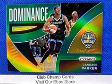2022 #8 Candace Parker WNBA Panini Prizm Dominance Green Prizm Sky