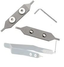 Replacement Straight Forks for Watch tweezers Bergeon 7825  2pcs+ tool+4 Screws