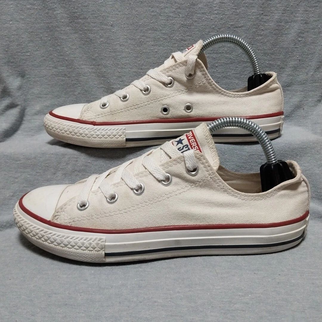 Converse All Star Youth taglia 3 linee ottiche bianche rosse e blu 3J256