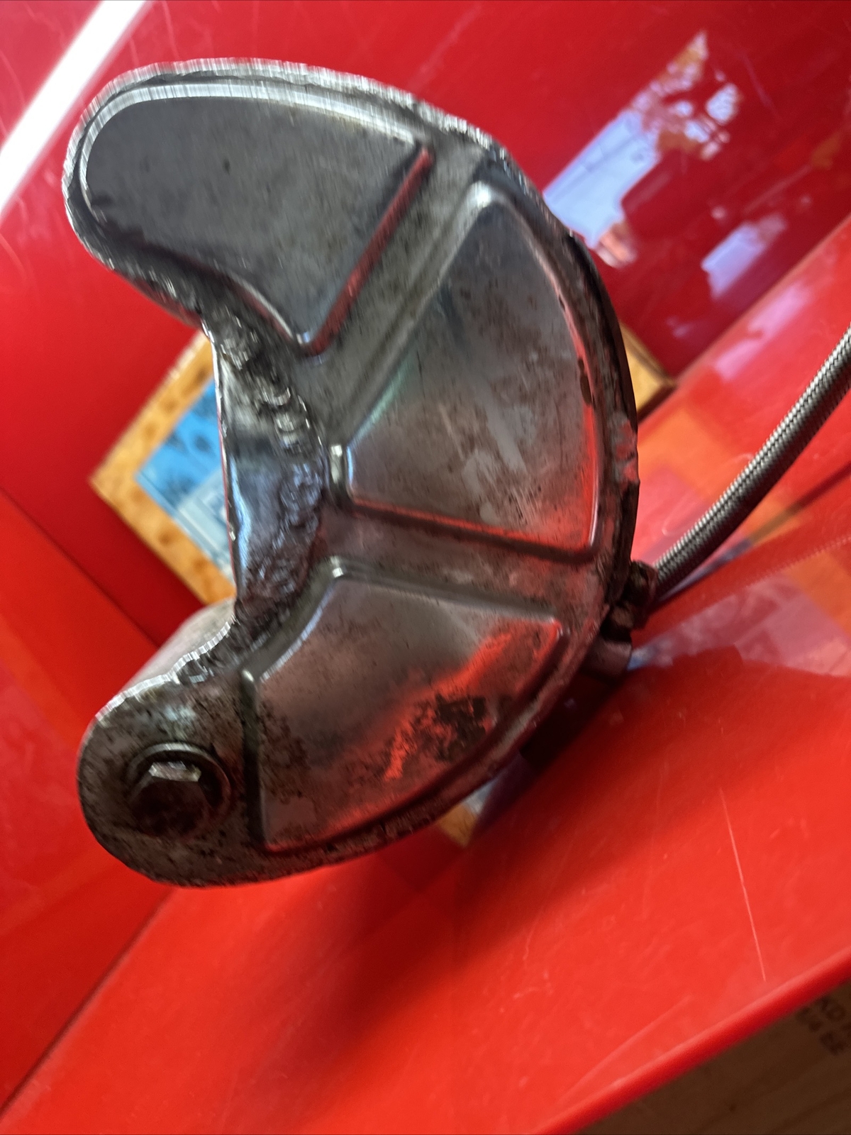 Harley K Model Early Sportster IRONHEAD Oil Tank Chrome Chopper Vintage