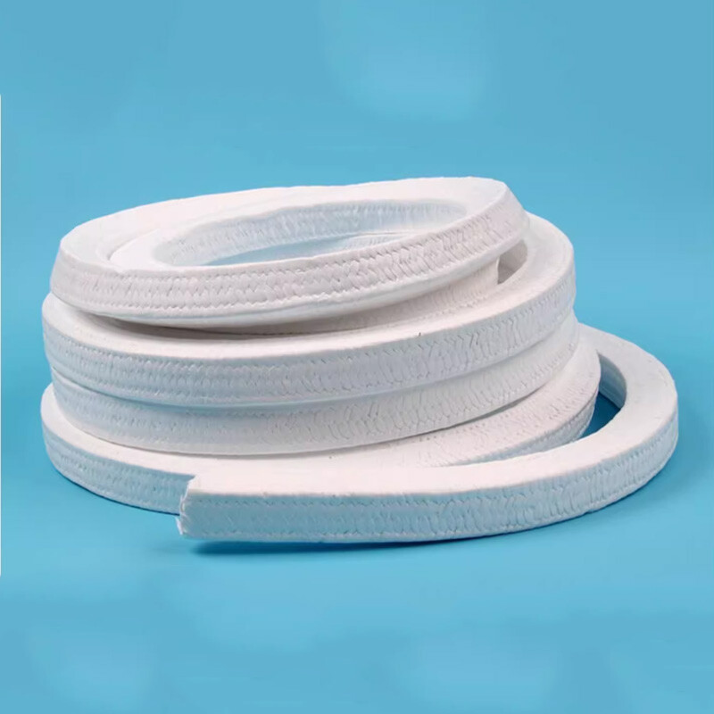 Tira de sellado de glándula de PTFE sin aceite resistente a la corrosión tamaño 4 mm-30 mm