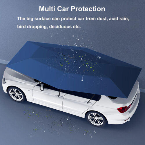 4.2M Portable Automatic Manual Car Umbrella Tent Sun Proof Outdoor Remote Cover - Picture 1 of 11