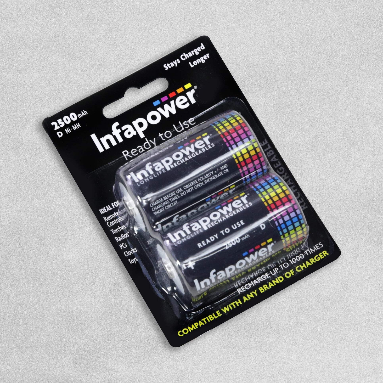 Infapower B006 Rechargeable D Ni-Mh Batteries 2500Mah - Image 2