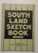 1991 Edition Southland Sketch Book By Walter Overton Softcover Book