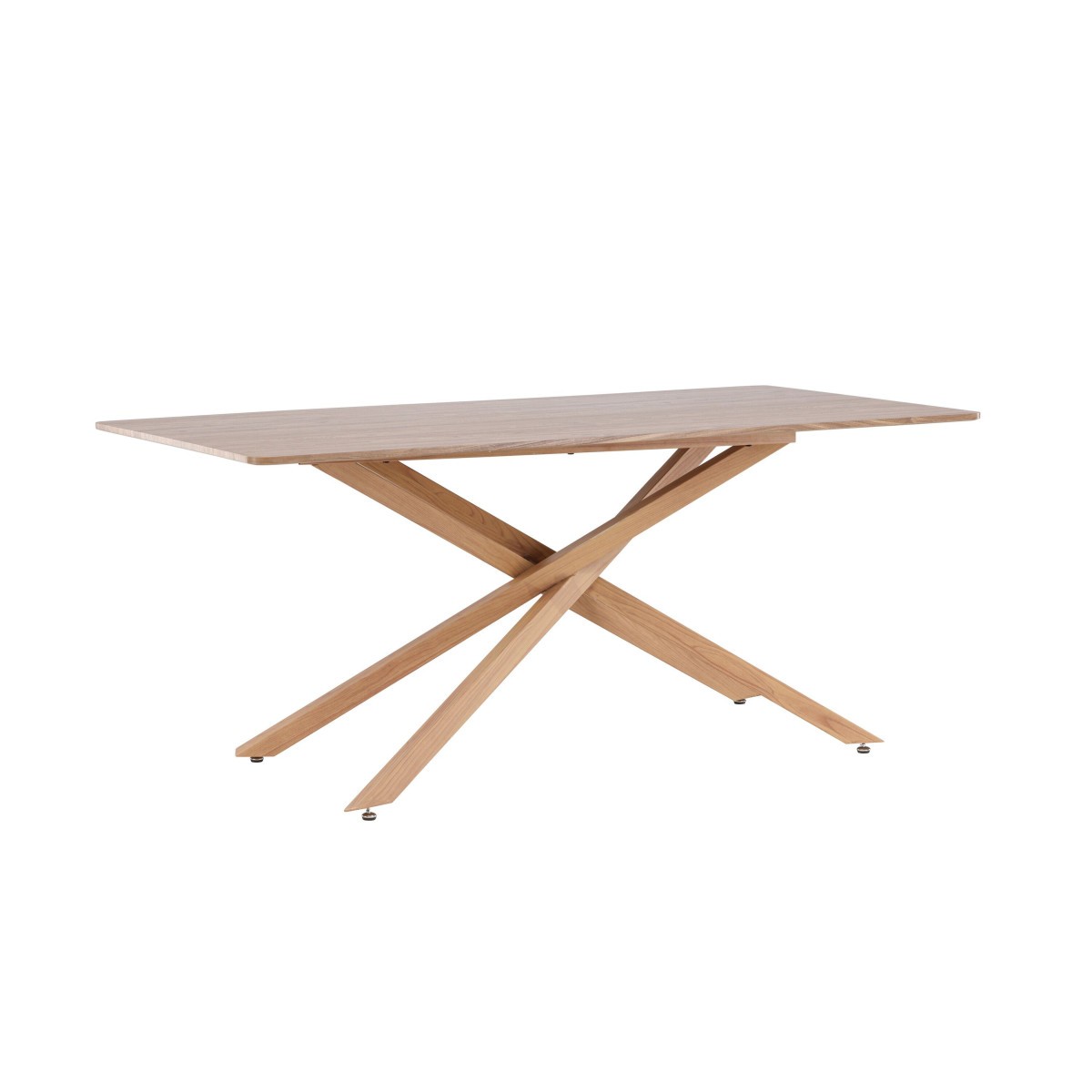 Table à manger Piazza 180cm pour repas de famille en bois clair