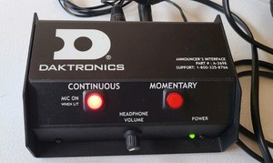 Daktronics  Announcers Interface Microphone Control manufactured by Whirlwind