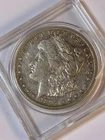 1887-S Morgan Silver Dollar in case, nice detail