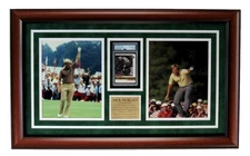 Jack Nicklaus Signed/Auto Trading Card with Photo Collage Framed PSA/DNA 203400