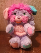 Peluche pupazzo giocattolo morbido Popples viola lilla bel bit 8" anni 80