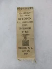 1904 ORANGE NEW JERSEY EX POW GAR CIVIL WAR GRAND ARMY REPUBLIC REUNION RIBBON