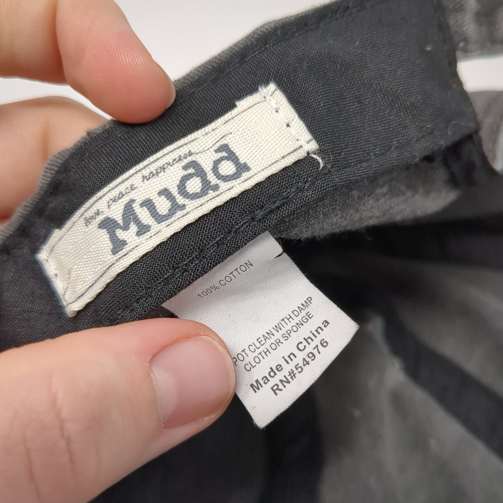 Mudd Slideback Hat Solid Gray One Size Adjustable… - image 9